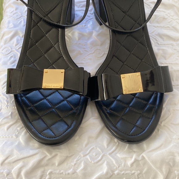 Womens Cole Haan Tali Bow High Ankle Strap Dress Sandals - Picture 5 of 6